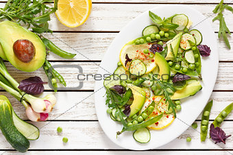 Fresh vegan salad.