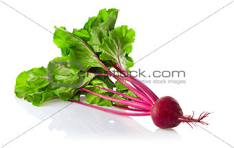 New organic beet with Green Leaf