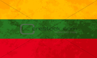 True proportions Lithuania flag with texture