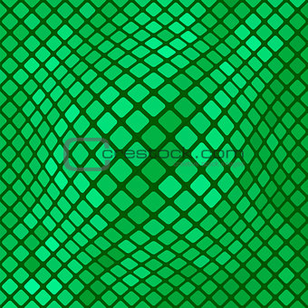 Green Diagonal Square PatternBackground