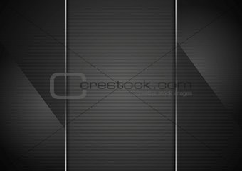 Black glass abstract background