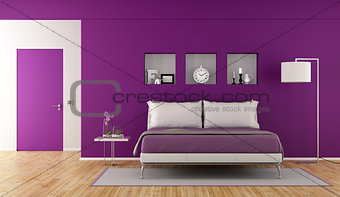 Modern purple bedroom