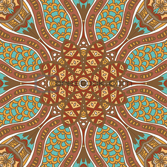 Abstract grunge ethnic seamless pattern ornament