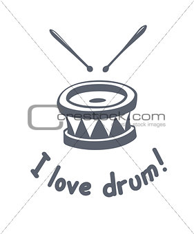 Drum. Music instrument.