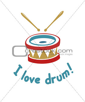 Drum. Music instrument.