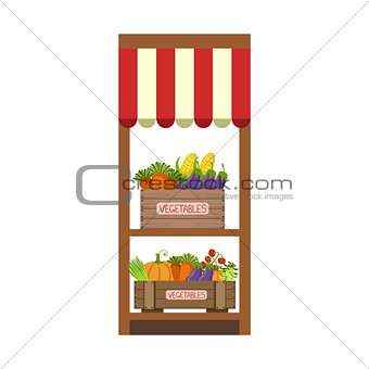Market Vegetable Shelf