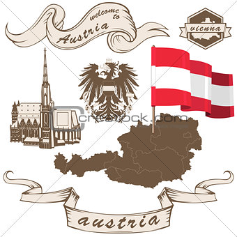 Austria in vintage style