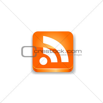Rss icon. Vector