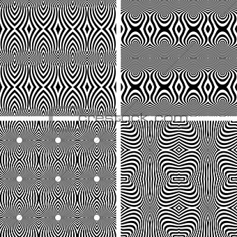 Seamless patterns set. 