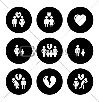 concept family help icons