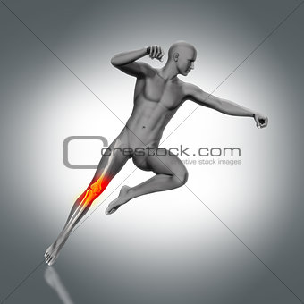 3D medical figure jumping