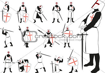 Knight in different poses