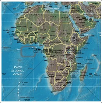 Africa detailed map