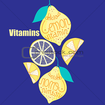Bright lemon and slices