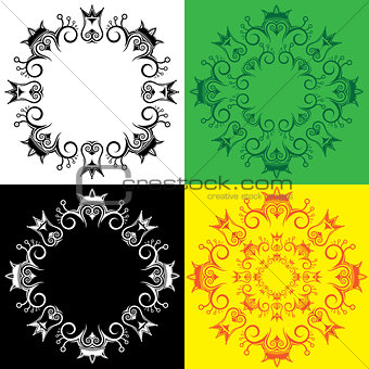 geometric decorative royal symbolic ornate pattern