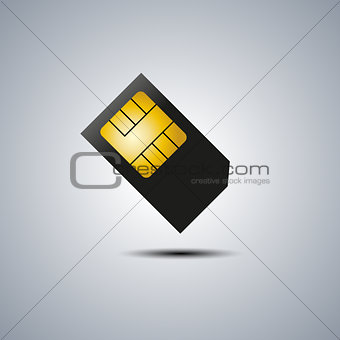  SIM card, vector illustration.