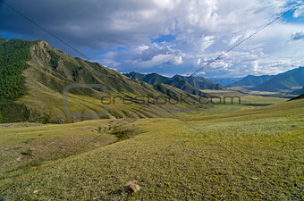 Valley in the Altai Mountains.