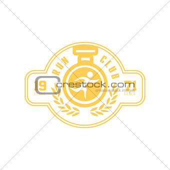 Run Club Yellow Label Design
