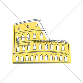 Coliseum Building In Rome
