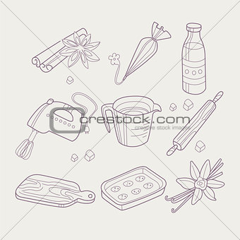 Baking Related Objects Collection