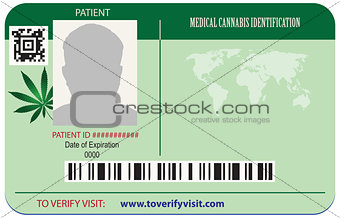 Identification card patient marijuana