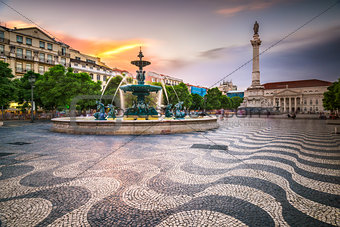 Lisbon, Portugal City Square