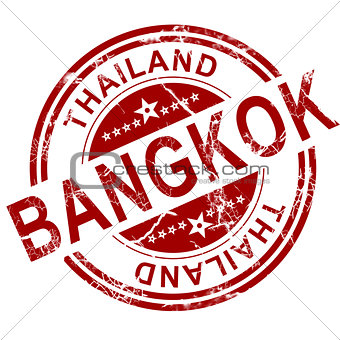Red Bangkok stamp 