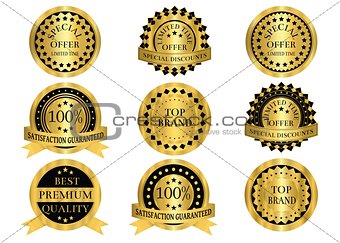 Gold Promotion Badges