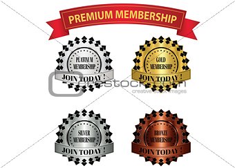 premium membership badges