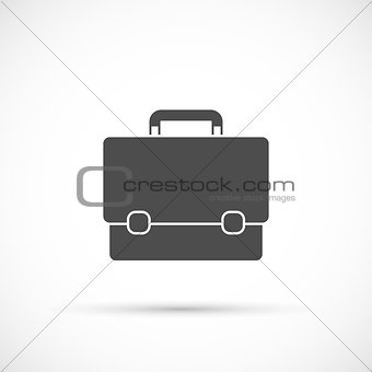 Briefcase icon on white background