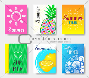 Beautiful summer cards collection