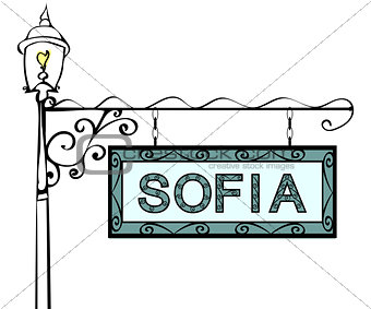 Sofia retro vintage lamppost pointer.