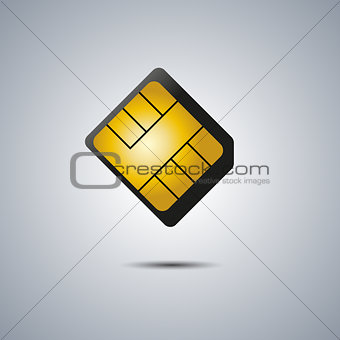  SIM card, vector illustration.