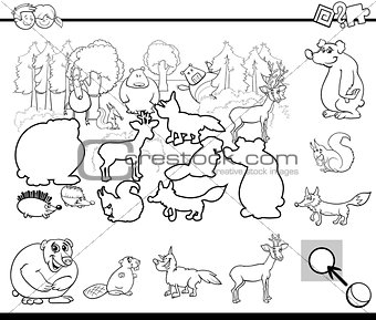 cartoon activity for coloring