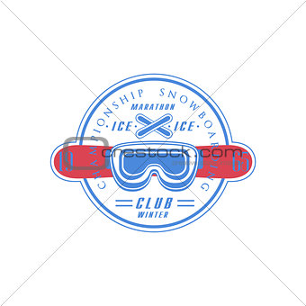 Snowboarding Club Emblem Design