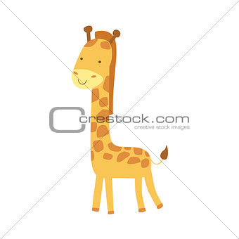 Giraffe Stylized Childish Drawing