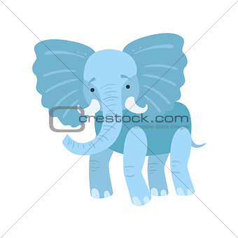 Elephant Stylized Childish Drawing