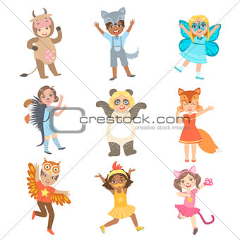 Kids Dressed As Animals Set