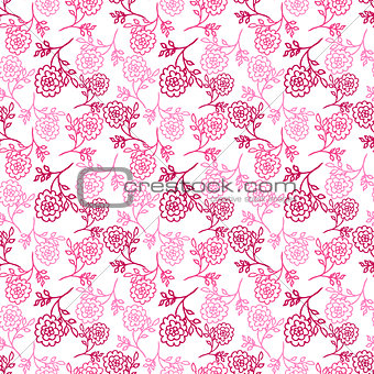 seamless pattern with abstract flowers. vector