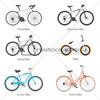 Vector bicycles set