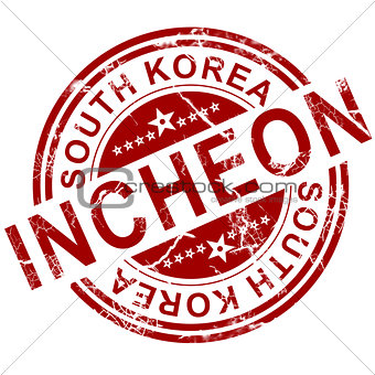Red Incheon stamp 