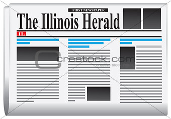 First newspaper - The Illinois Herald