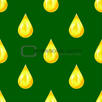 Yellow Drops Seamless Pattern