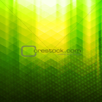 Green-yellow color polygonal vector background