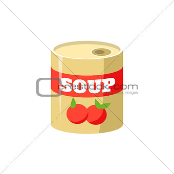 Tomato Soup In Can Simplified Icon