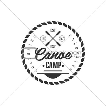 Canoe Camp Emblem Design