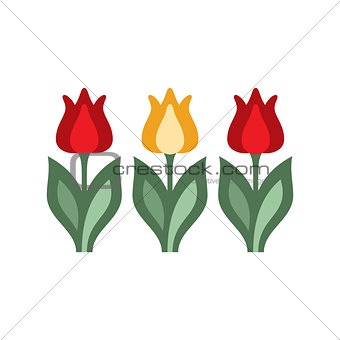 Holandaise Tulips Simplified Icon