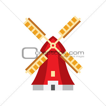 Holandaise Windmill Simplified Icon