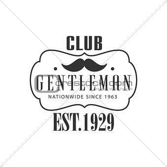 Nationwide Gentleman Club Label Design