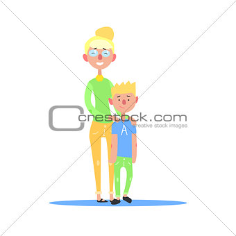Mother And Teenage Son Blond Couple